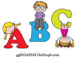 children-playing-alphabet-vector-clipart_gg60342948