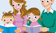 A family reading - ChildUp & DALL-E - 2022