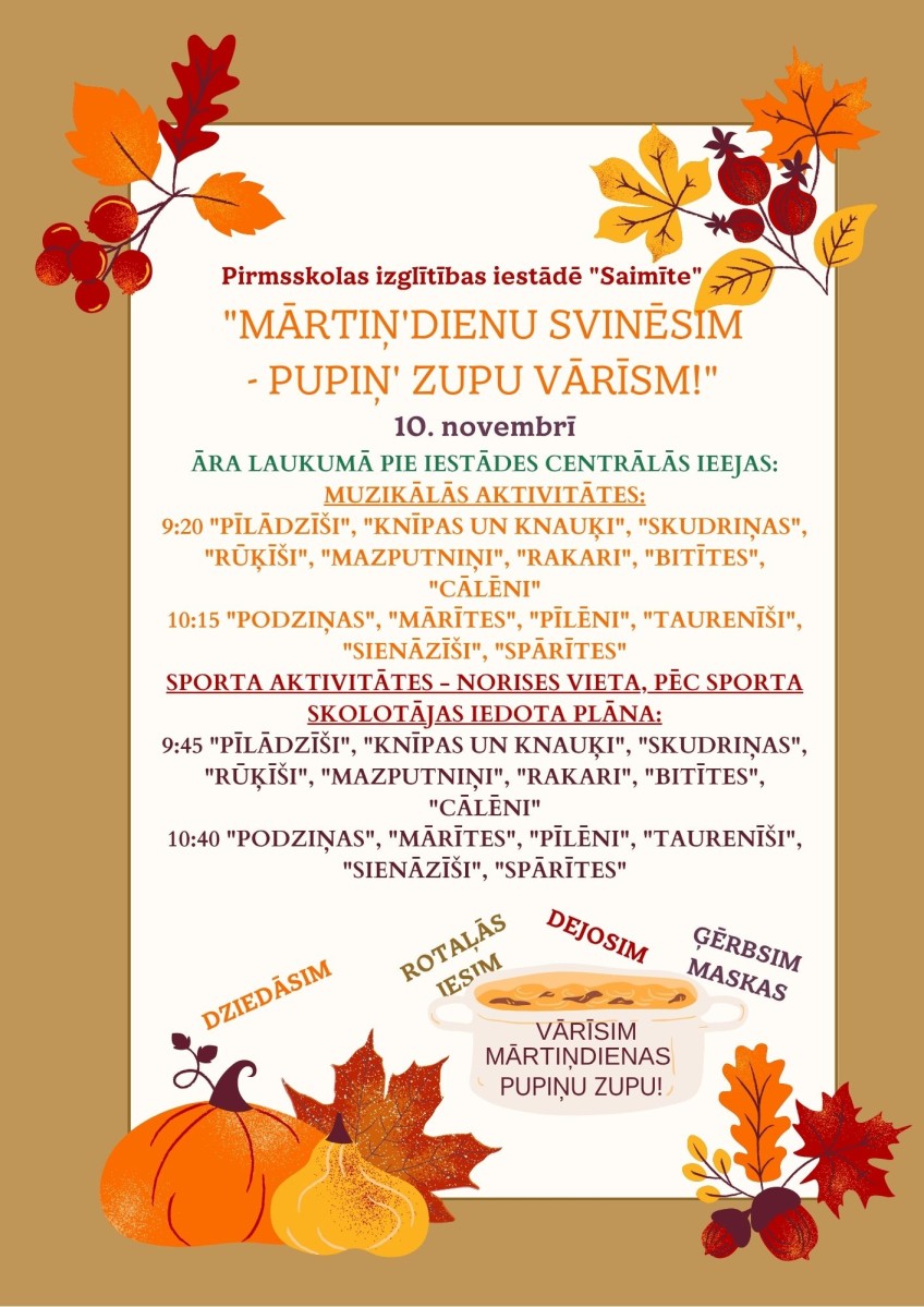 Orange Beige Illustrative Autumn Creative Page Border (30 x 40 cm) (A3)