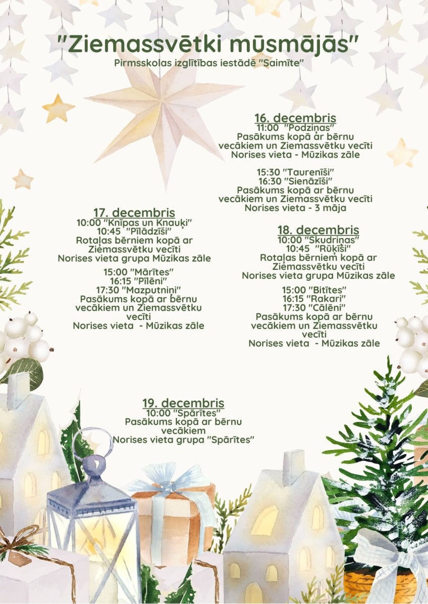 Green and Cream Simple Watercolor  Christmas Greeting Card (5)