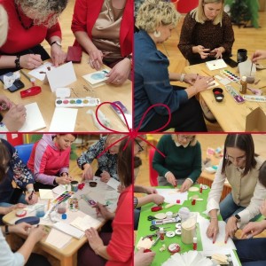 Red and White Minimalist Aesthetic Inspiration Christmas Photo Collage Instagram Post (1)