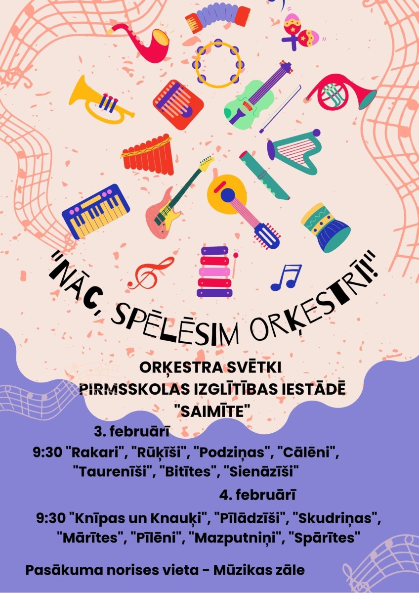 Colorful Children Music Workshop Poster (A3)